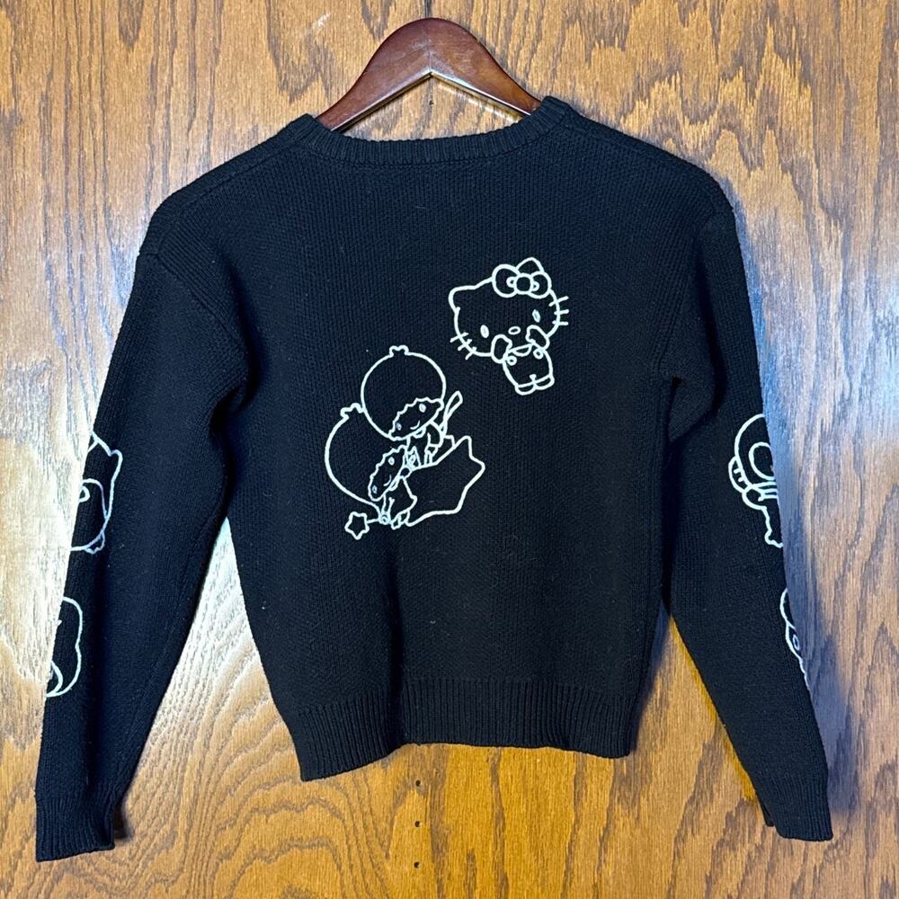 Hello Kitty & Friends Sweater Forever 21 Kids Black Graphic Sanrio Size 13/14 - Picture 5 of 9